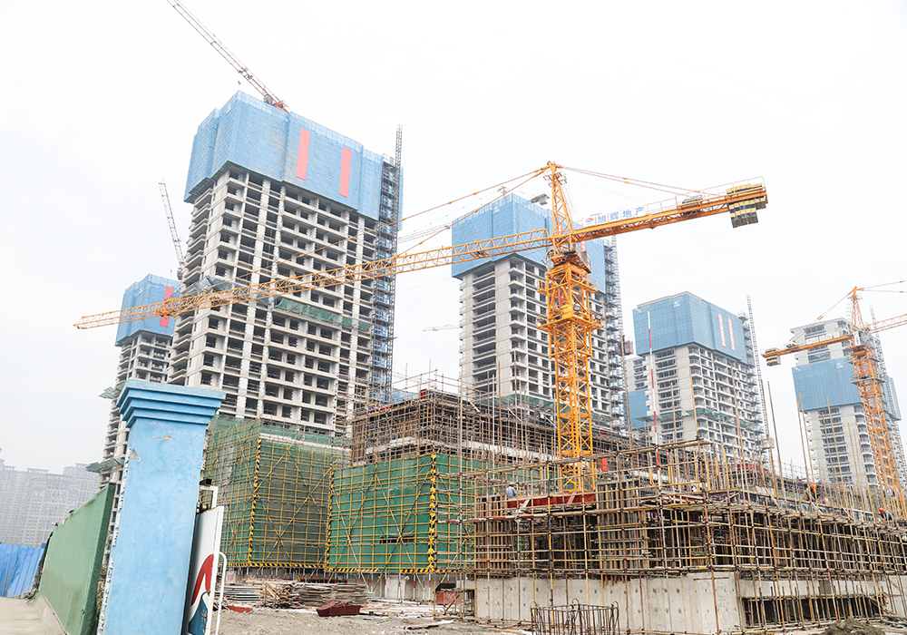 QTZ200 (6030、7020) Topkit Tower Crane 10/12t JIB Lengte 60/70m